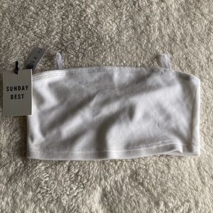 ARITZIA - BRAND NEW WITH TAGS WHITE tube top